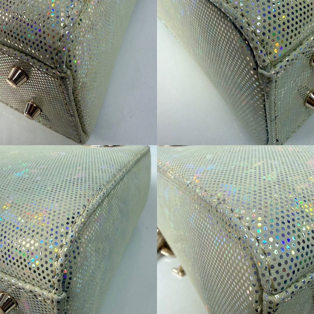 Christian Dior Mini Lady Dior Gold Iridescent Python Exotic Leather Bag